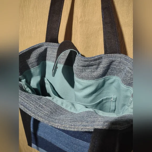 Handmade Upcycled Tote Bag 7 - Picture 5 of 5